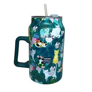 Clementine Stainless Steel Double Wall Vacum Insolated Cats Tumbler 50 oz NEW